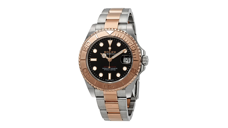 Rolex - Yacht-Master 37 Black Dial Steel and Everose Gold Oyster